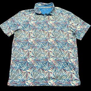 Walter Hagen Polo Shirt Mens Large Blue Majors 11 Performance Golf Short Sleeve